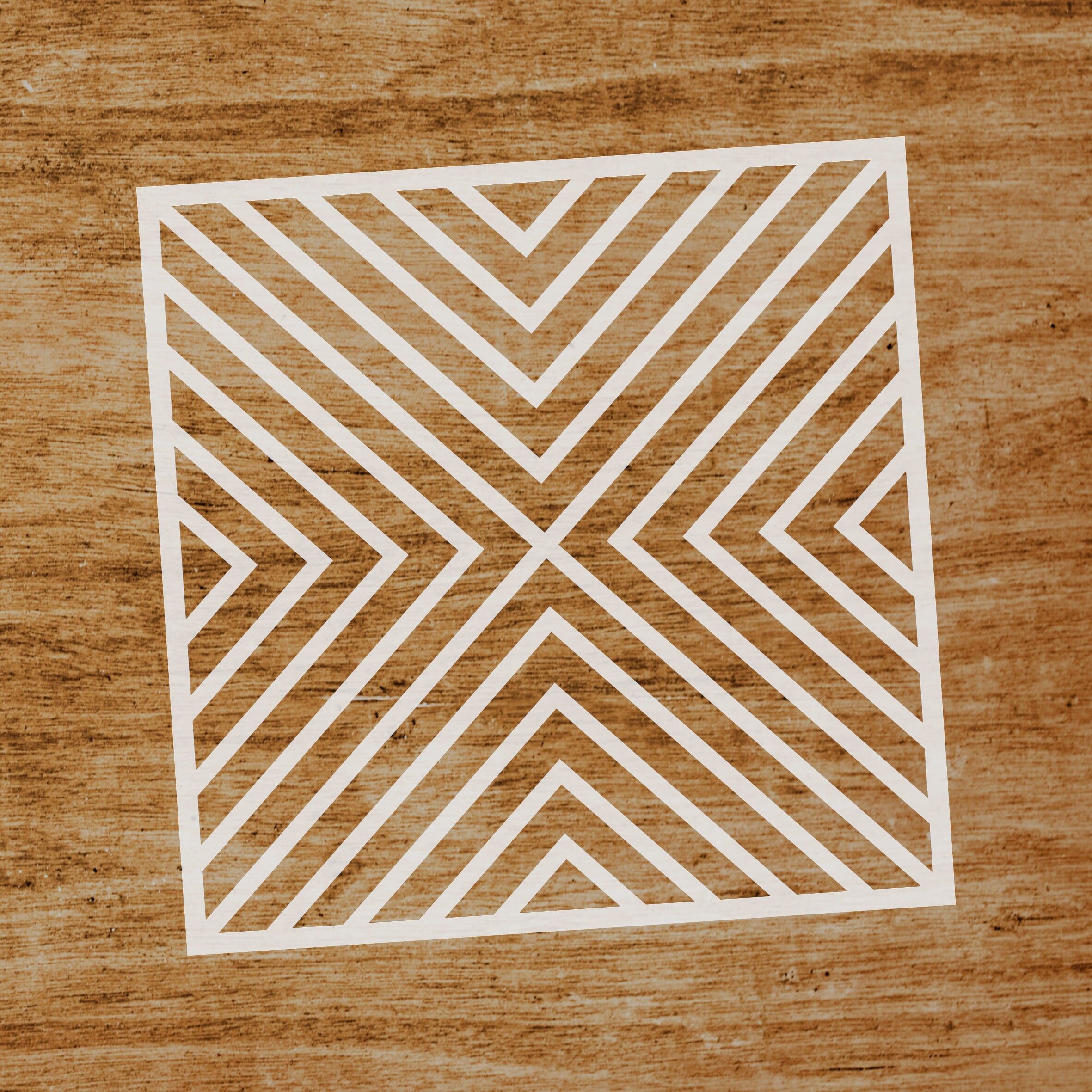 Stencil Strisce Triangolari (SKU: ST164)