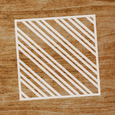 Diagonal Stripes Stencil (SKU: ST165)