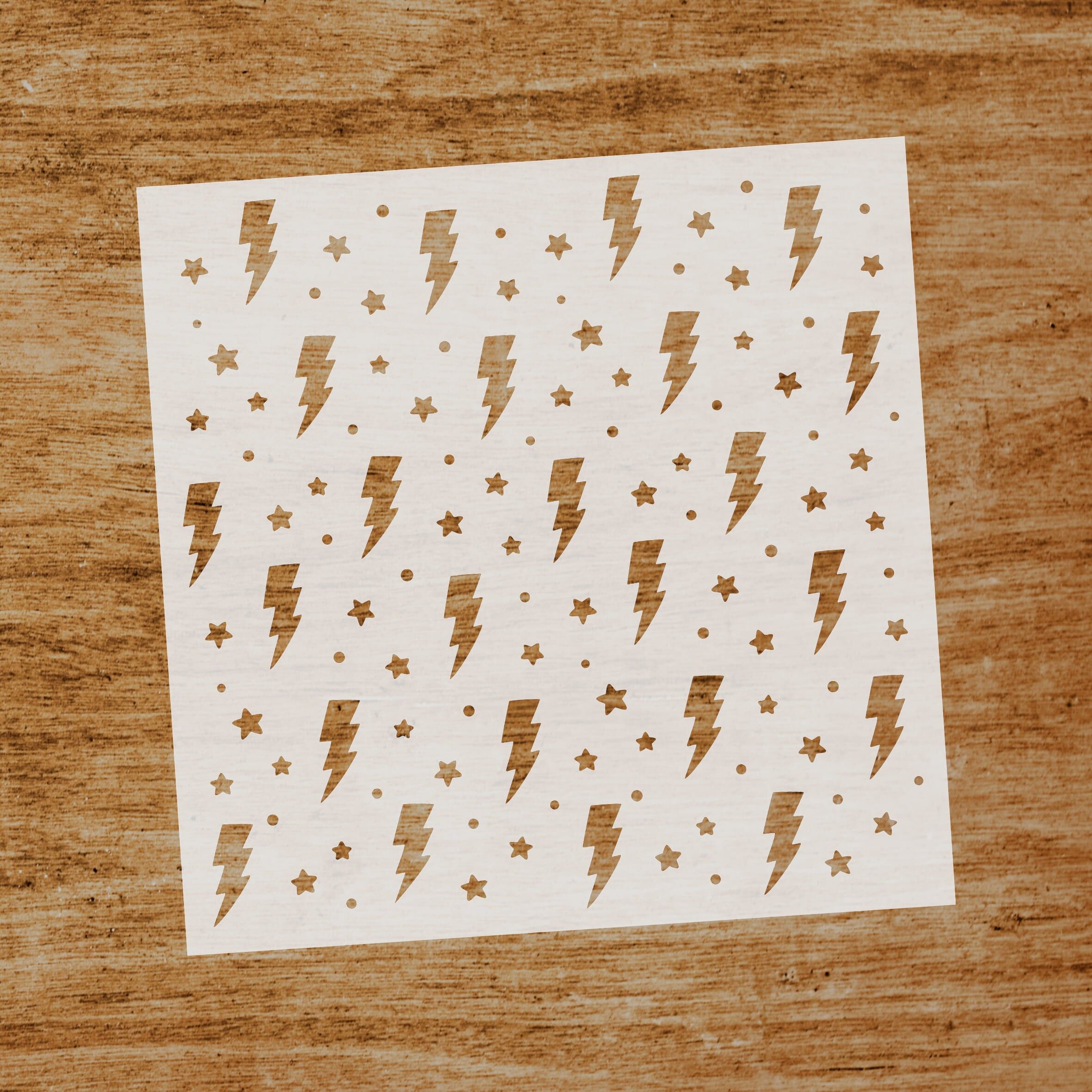 Lightning Stencil (SKU: ST162)