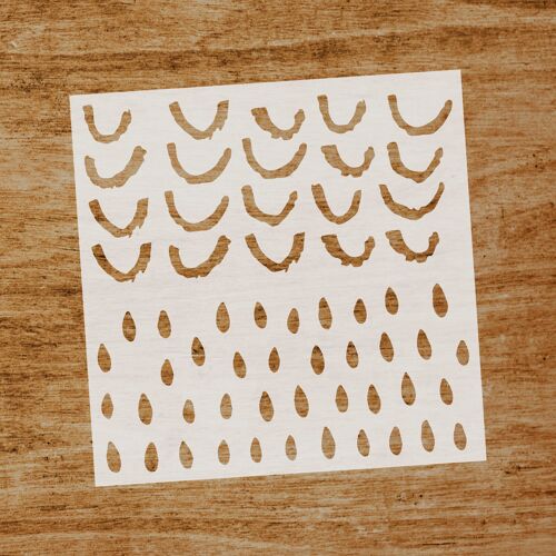 Stencil Rain (SKU: ST149)