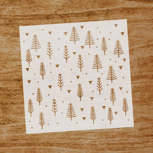 Stencil Árboles invierno (SKU: ST208)