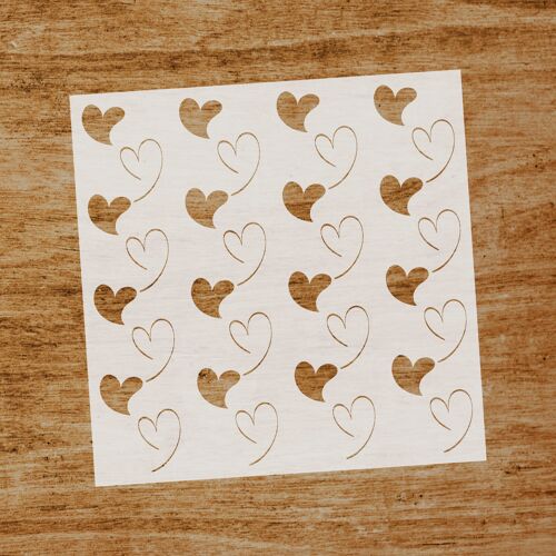 Stencil Pareja de corazones (SKU: ST224)