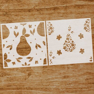 Stencil Combinado Peras (SKU: ST282)