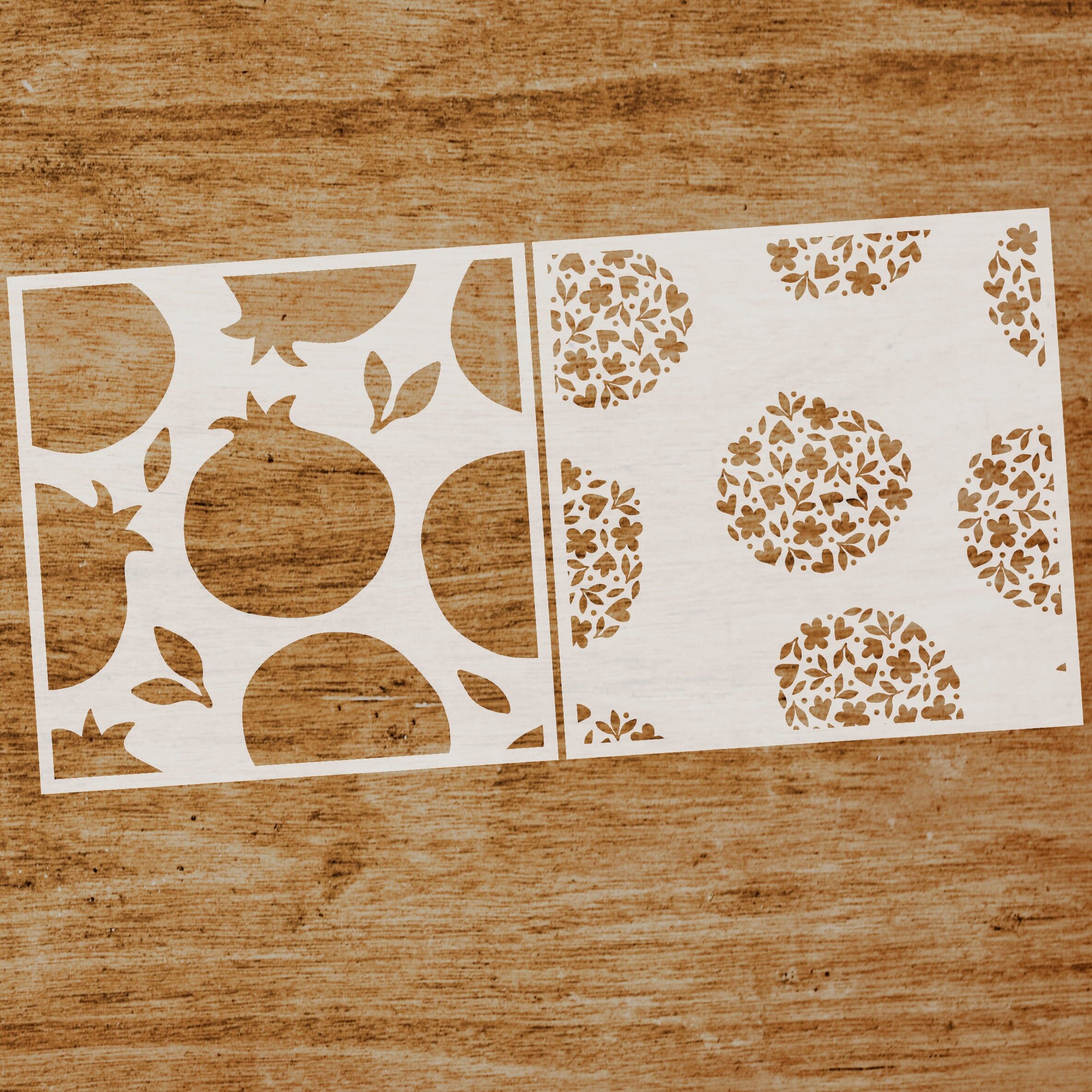 Grenades combinées au pochoir (SKU : ST283)