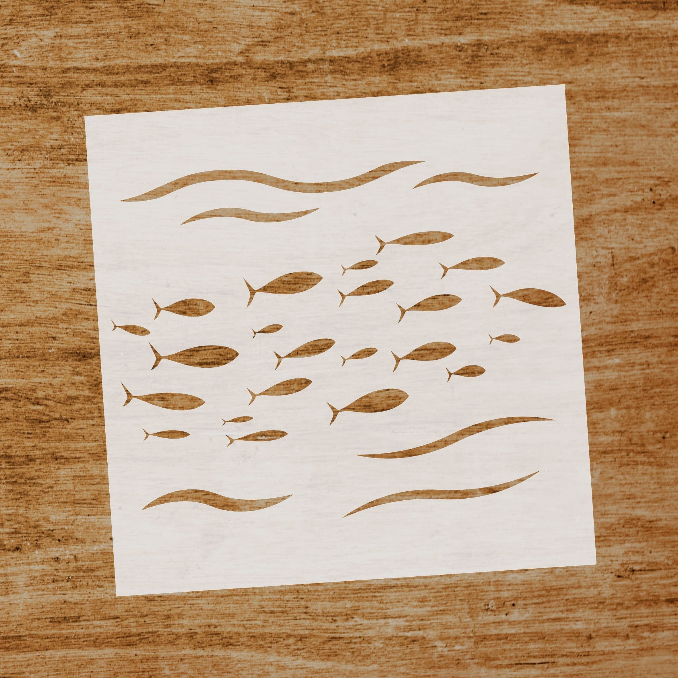 Stencil Scuola di Pesce (SKU: ST263)