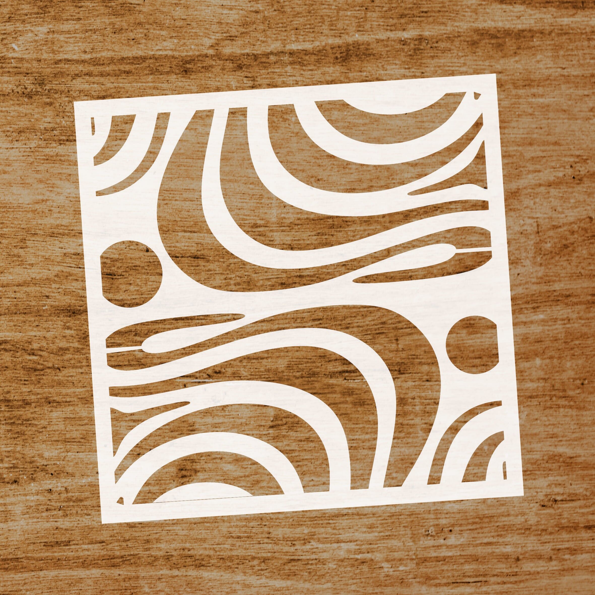 Stencil Waves (SKU: ST295)