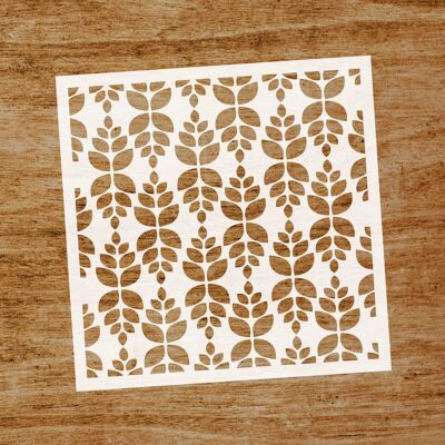 Feuilles suspendues au pochoir (SKU: ST301)
