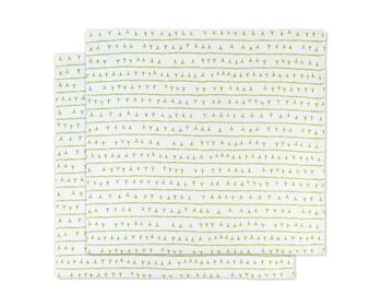Napkin (per 2) 45x45 GREEN - ARRASTA-PÉ pattern 2