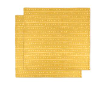 Napkin (per 2) 45x45 Yellow ABACAXI - ARRASTA-PÉ pattern 5