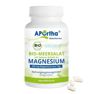 Lattuga di mare BIOLOGICA ad alto contenuto di magnesio - 60 capsule vegane