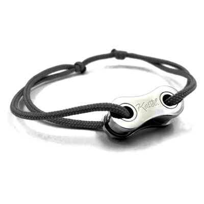 Bracciale a maglie d'argento per bici