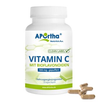 Vitamine C 500 mg - tamponnée - 120 gélules végétaliennes 1