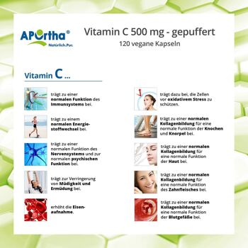 Vitamine C 500 mg - tamponnée - 120 gélules végétaliennes 4