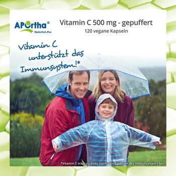Vitamine C 500 mg - tamponnée - 120 gélules végétaliennes 8