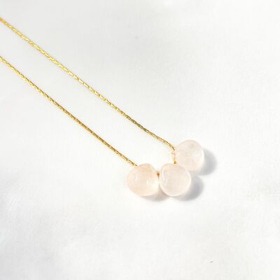 Fresh triple pearl necklace