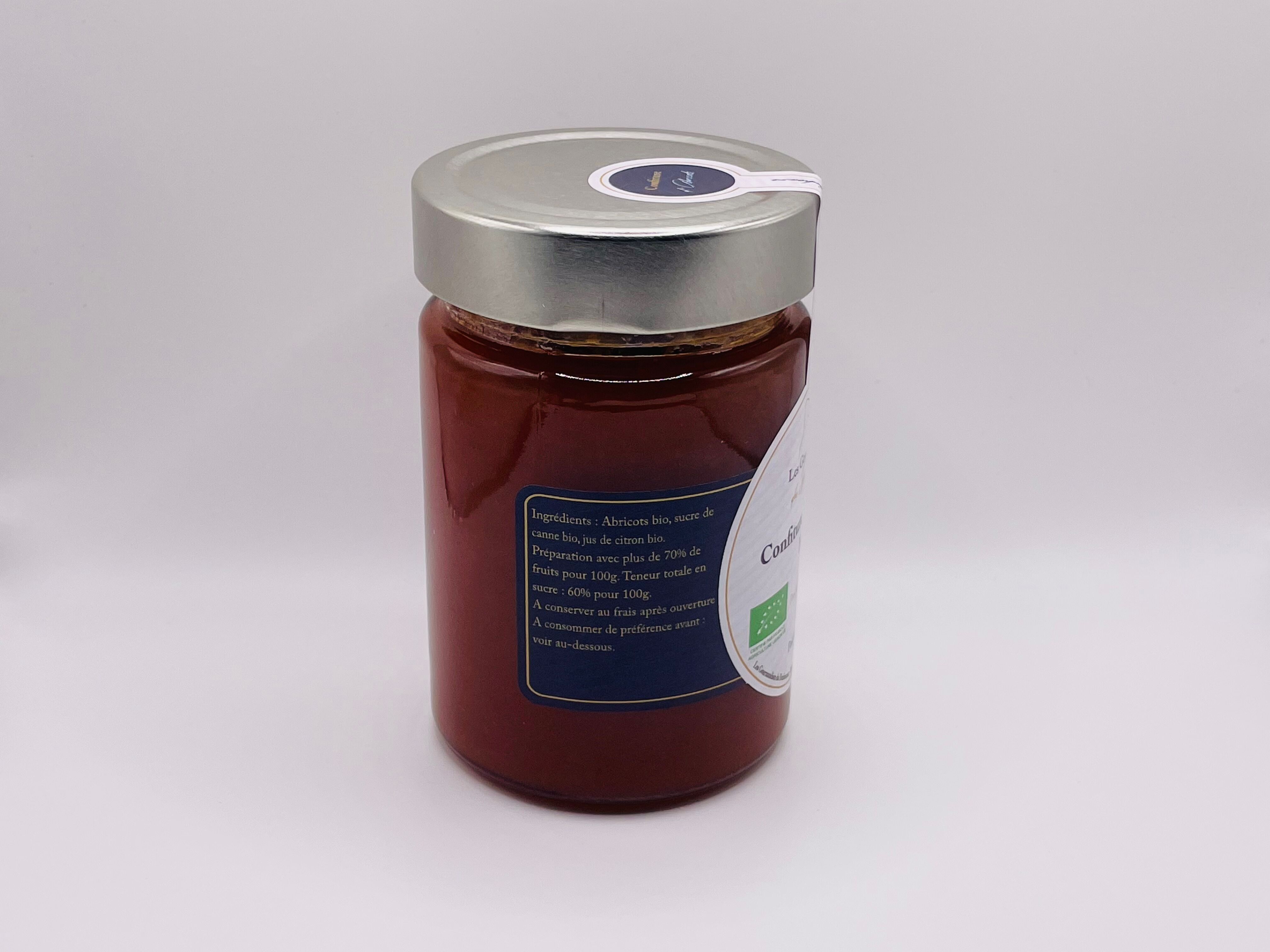 Confiture d'abricot bio 170g