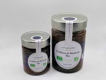 Confiture de rhubarbe bio 170g 4