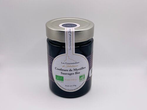 Confiture de myrtilles sauvages bio 370g