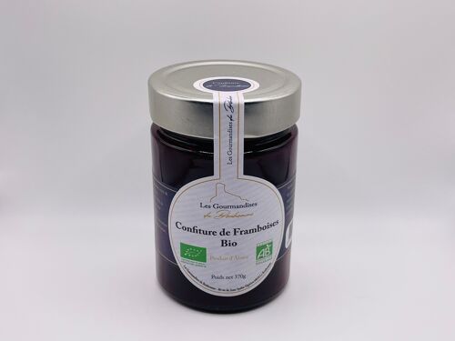 Confiture de framboises épépinées bio 370g