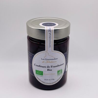 Confiture de framboises épépinées bio 370g
