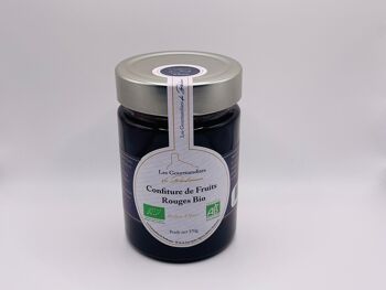 Confiture de fruits rouges bio 370g 1