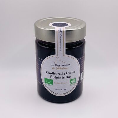 Organic seeded blackcurrant jam 370g