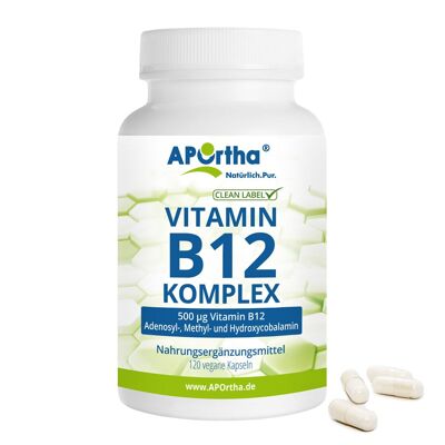 Complexe de vitamine B12 - 120 gélules végétaliennes