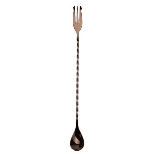 Nordicbar Bar Spoon w. Fork 30 cm Black