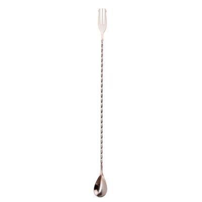 Nordicbar Bar Spoon w. Fork 40 cm Steel.