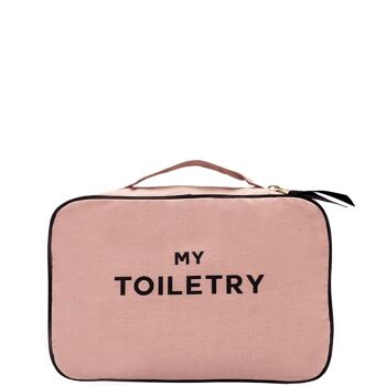 Trousse de toilette pliante/suspendue, rose/blush 1