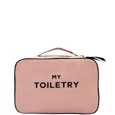 Folding/Hanging Toiletry Case, Pink/Blush