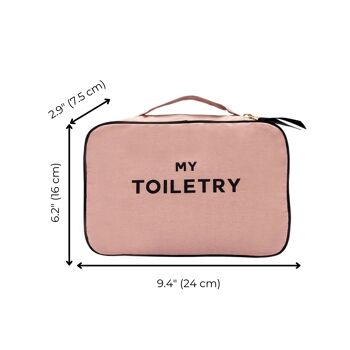 Trousse de toilette pliante/suspendue, rose/blush 3