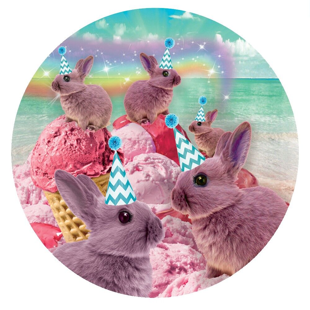 Sticker Hasen und Eis, 10er Set