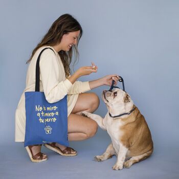 Sac en toile Je regarde ton chien (Tote bag) 3