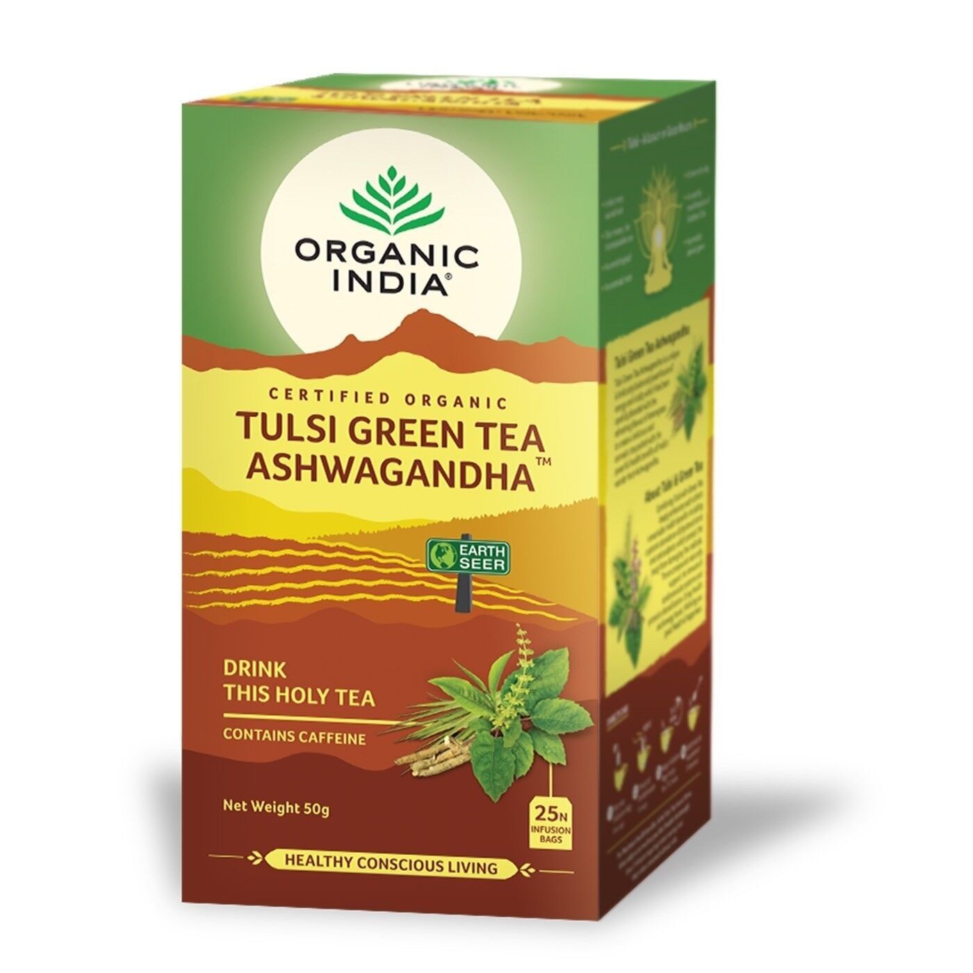 Tulsi Green Tea Ashwagandha 25 bolsitas