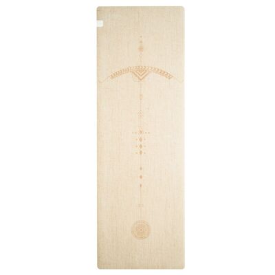 TAPPETO ECO YOGA BEIGE CON FIOCCO E FRECCIA