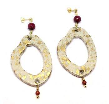 Boucles d'oreilles résine POPPEE 3