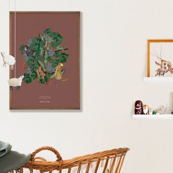 L'affiche jungle - Terracotta intense - A4 - Affiche seule 1
