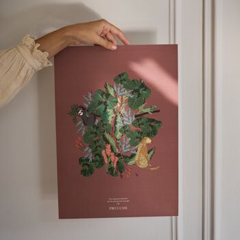L'affiche jungle - Terracotta intense - A4 - Affiche seule 4
