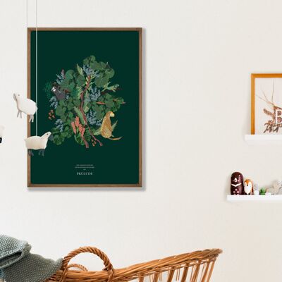L'affiche jungle - Vert profond - A4 - Affiche seule