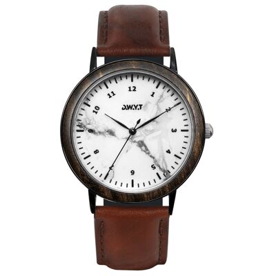 OPUS BLANCHE Senois brown watch (leather)