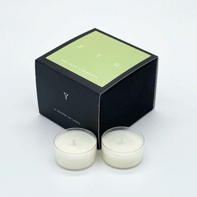 Lime, Basil & Mandarin Scented Tea Lights