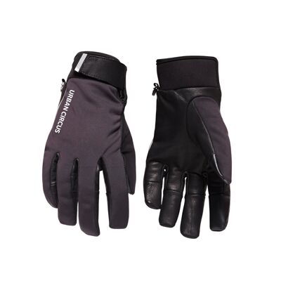 Black Reflective Winter Cycling Gloves