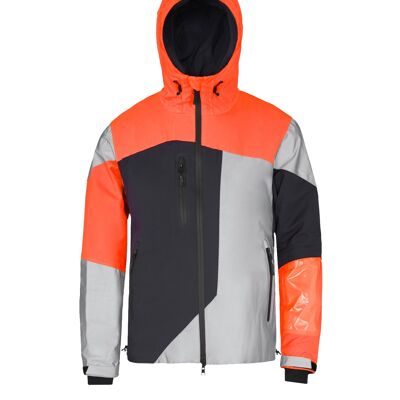 Reversible Reflective Jacket POP Neon Orange | Black