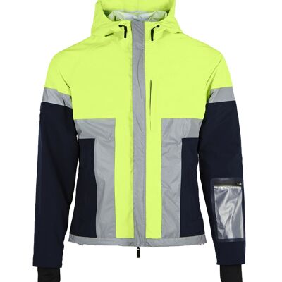 Lightweight waterproof jacket ucrr3 2 Neon yellow | Blue