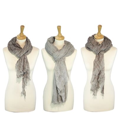 Sunsa 3er winter scarf, large shawl/shawl made of modal