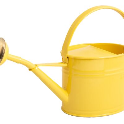 oval watering can 1.75L lemon yellow
