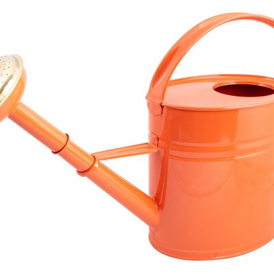 oval watering can 4L coral red