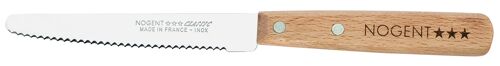 couteau de table 11cm crantée 3mm hêtre