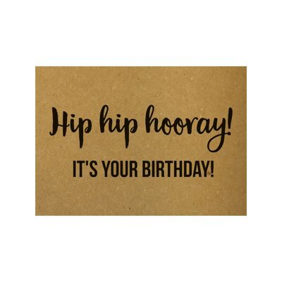 Postcard Hip hip hooray! It's your birthday!